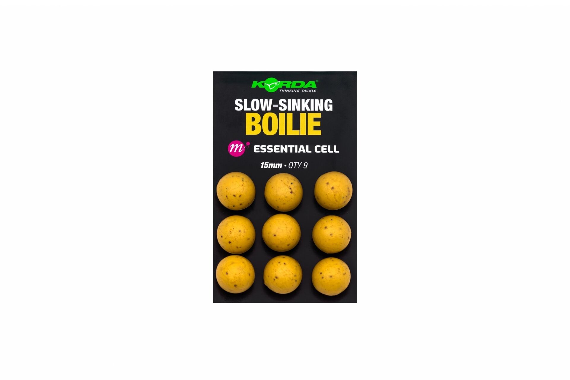 Korda Slow Sinking Boilie Essential Cell 15 mm Silikon Boili