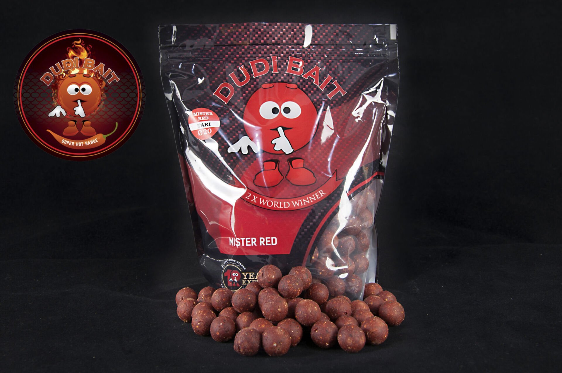 Dudi Baits Mister Red 20mm Boilie