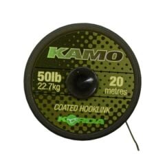 Korda Kamo 50lb 20m Coated Hooklink Kaplamalı Sazan Rig ipi