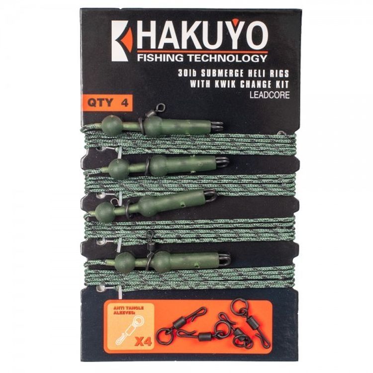 Hakuyo Helicopter Rigs Leadcore Leaders 4x Sazan Helikopter Lider Takımı