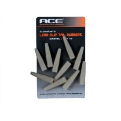 ACE Lead Clips Tail Rubbers Gravel 10 Adet Çakıl Rengi