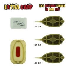 Extra Carp EXC Method Feeder In Line Set 20-30-40 Gr