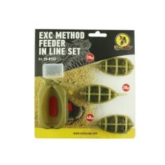 Extra Carp EXC Method Feeder In Line Set 20-30-40 Gr