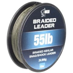 Nash Braided Leader 55lb Snag - Shock Leader