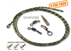 ACE Hard On Camo Leadcore Leaders Weed 3 Adet 90 Cm Ot Yeşili Kurşunlu Lider
