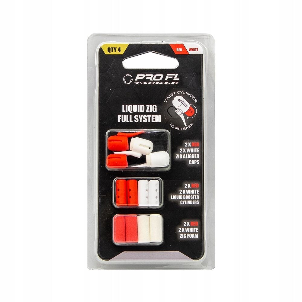 FL Zig Rig Liquid Full System Kırmızı Beyaz Zig Rig Sistem