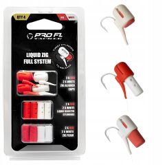 FL Zig Rig Liquid Full System Kırmızı Beyaz Zig Rig Sistem