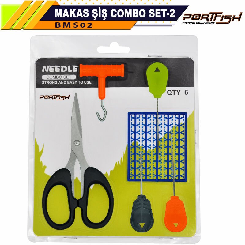 Portfish Combo Set - 2 Makaslı Boili Tığ Seti