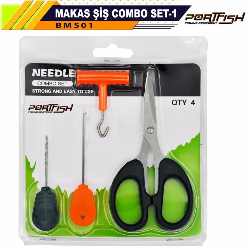 Portfish Combo Set - 1 Makaslı Boili Tığ Seti