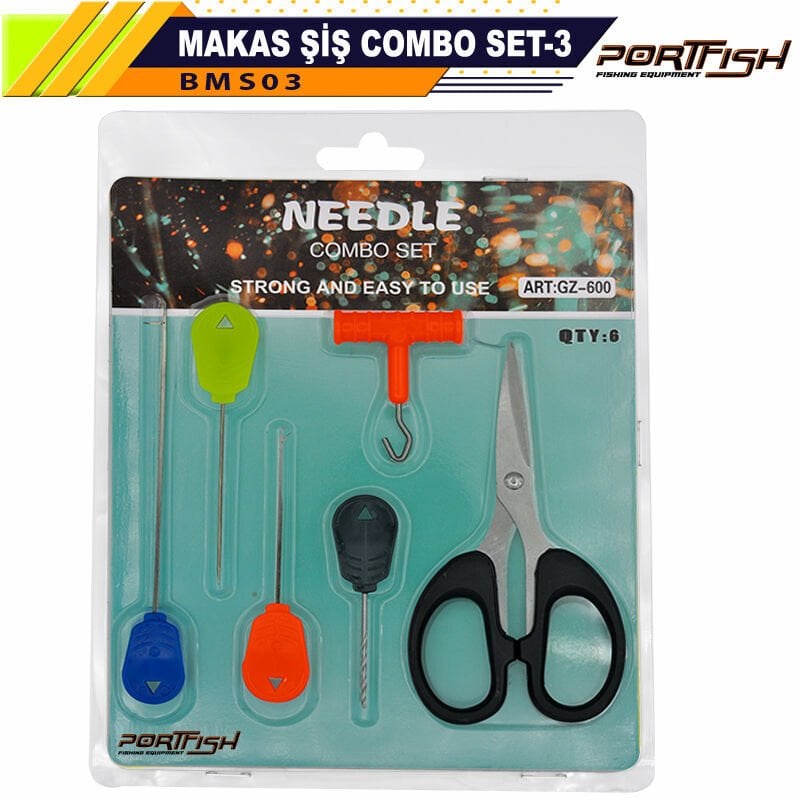 Portfish Combo Set - 3 Makaslı Boili Tığ Seti