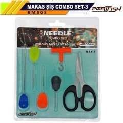 Portfish Combo Set - 3 Makaslı Boili Tığ Seti
