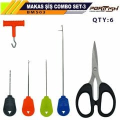 Portfish Combo Set - 3 Makaslı Boili Tığ Seti