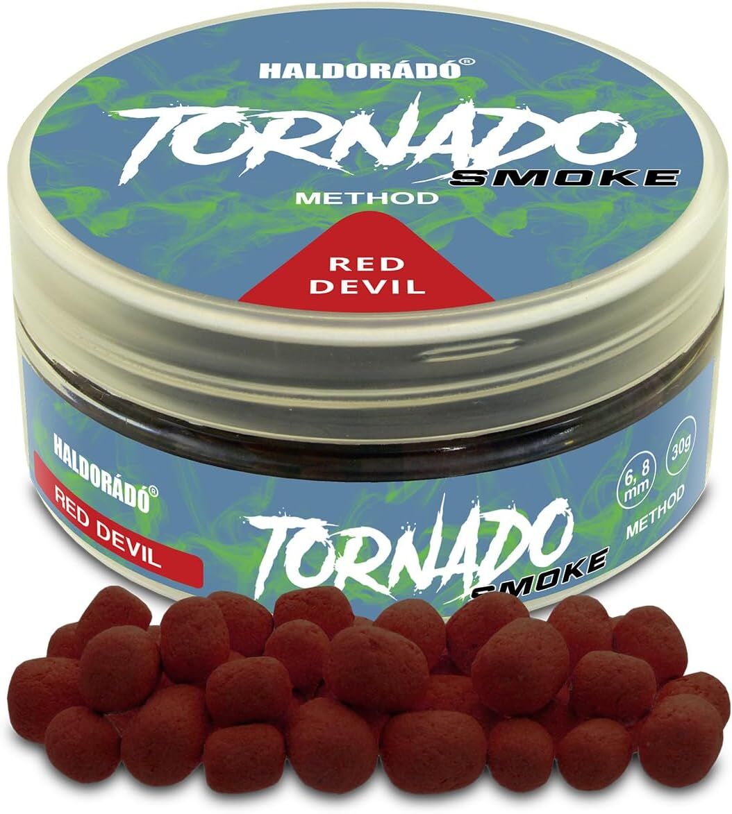 Haldorado Tornado Smoke Method Red Devil 6-8mm Dumanlı Balanslı İğne Yemi