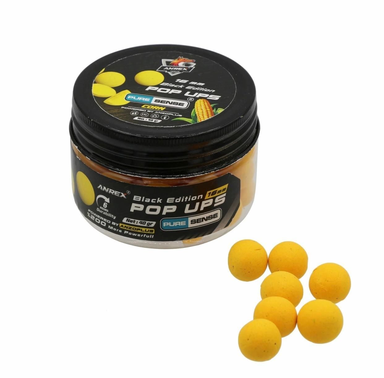 Meta Baits Popup Boilie 16mm Süt Mısır Aromalı Sarı Pop Up