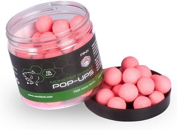 Nash Bait Monster Shrimp Canavar Karides 12mm 75g Pop Ups Pink (Pembe )