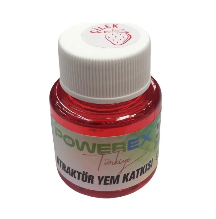 Powerex 50ml Çilek Aromalı Sazan Atraktör Yem Katkısı