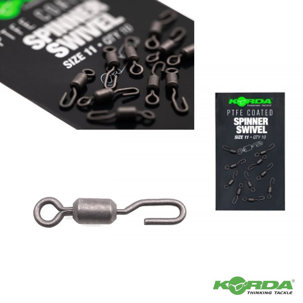 Korda Ptfe Coated Spinner Swivel XX No 11