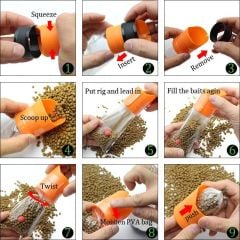 Smax PVA Bait Bag System 70x160mm 25ad. Aparatlı PVA Torba