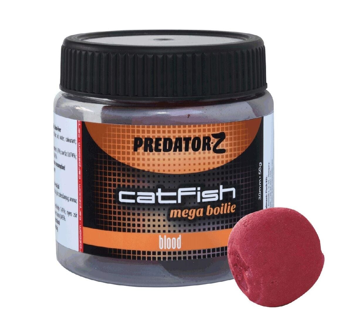 Carp Zoom Catfish Mega Boilie Blood-Fish 30 mm Kanlı Balık Yayın Balığı Yemi