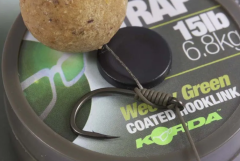 Korda Soft N-Trap Coated Hooklink Weedy Green (Ot Yeşili) Yumuşak Kaplamalı Rig İpi