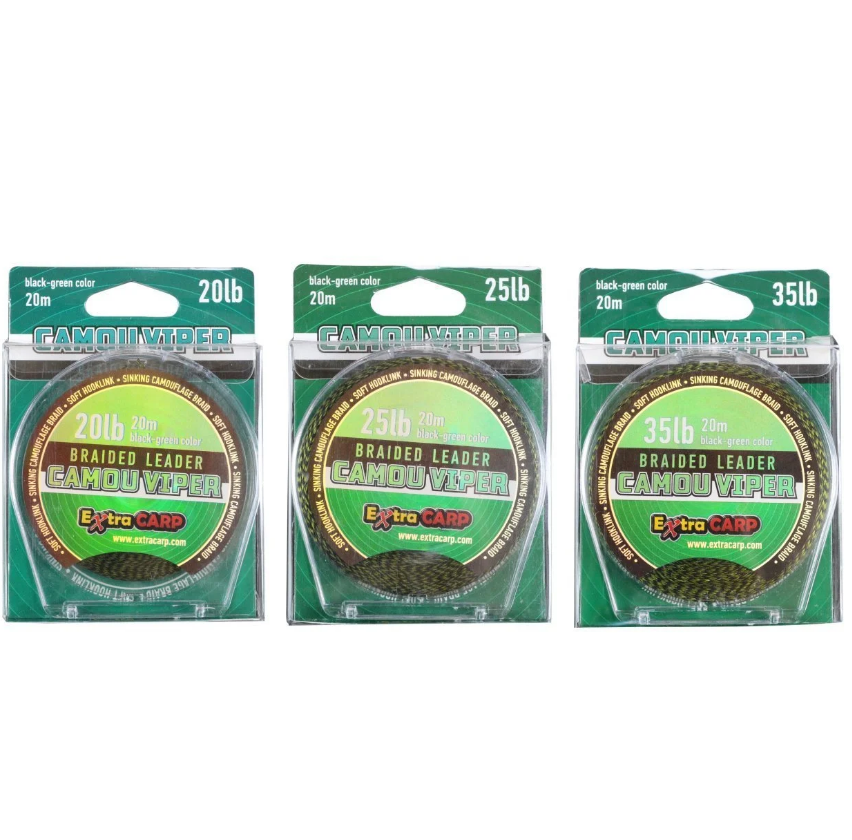 Extra Carp Camou Viper Kamuflaj Kaplamasız Sazan Köstek İpi