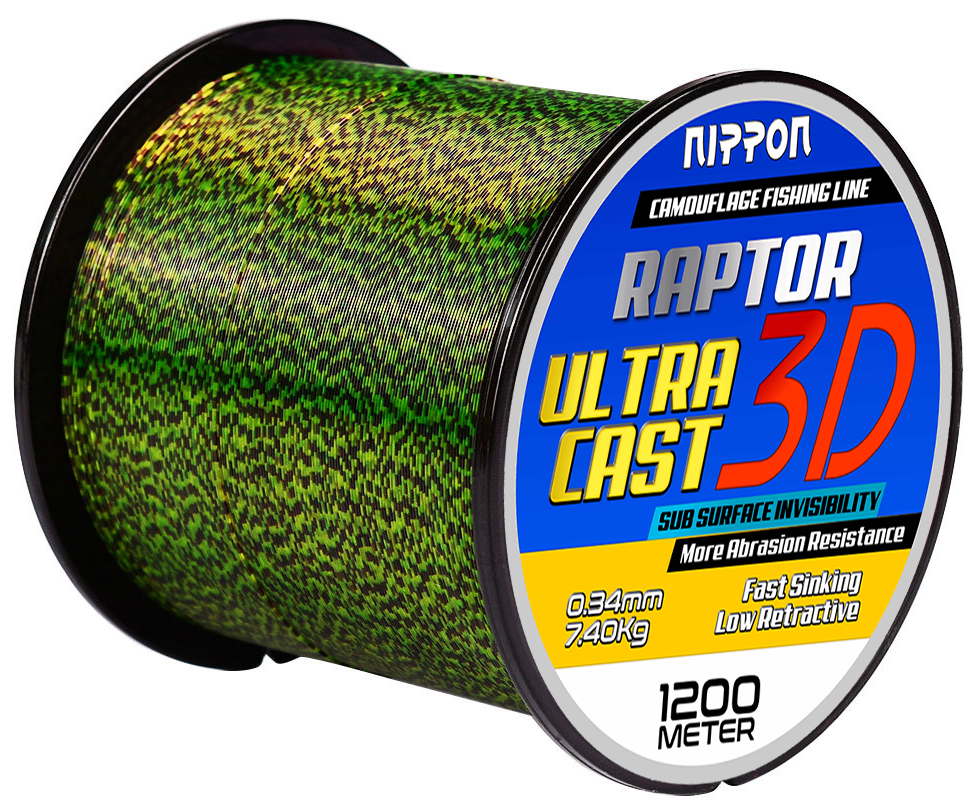 Raptor Ultra Cast 1200 m Kamuflaj Misina