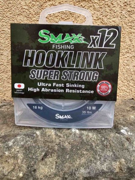Smax Hooklink x12 Super Strong 35lb 10m Rig İpi
