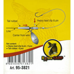 Extra Carp Camou Heavy Lead Clip & Pin 6 Adet