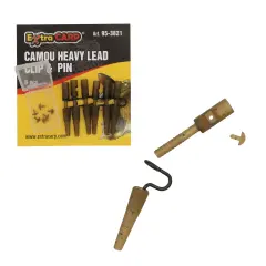 Extra Carp Camou Heavy Lead Clip & Pin 6 Adet