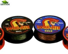 Kryston Snakebite Coated Hooklink Gold 20m 30lbs