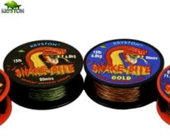 Kryston Snakebite Coated Hooklink Gold 20m 20lbs
