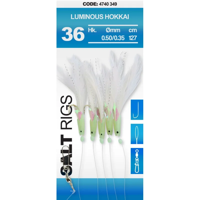 SPRO 36 Salt Rig Luminious Hokkai #3/0