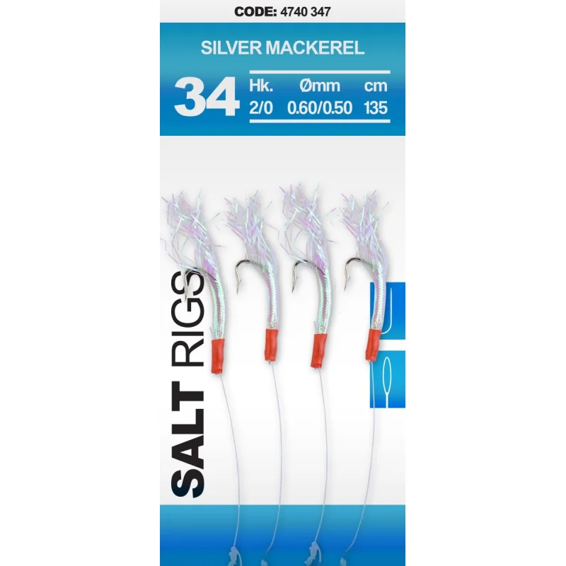 SPRO 34 Salt Rig Gümüş Mackerel #2/0