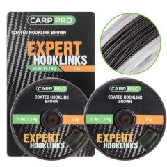 Carp Pro Coated Expert Hooklinks 25 lb - 11.1 kg-7 mt Kaplamalı Rig İpi