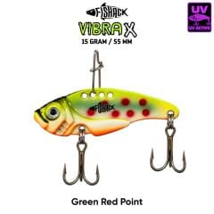 Fishack VibraX - 15g 55mm Green Red Point