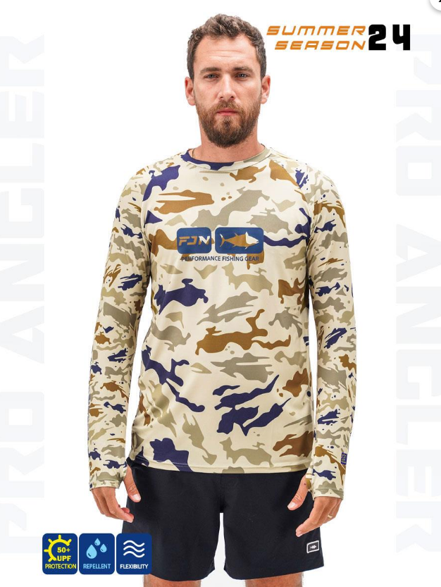 Fujin Pro Angler S24 T-Shirt Narural Camo
