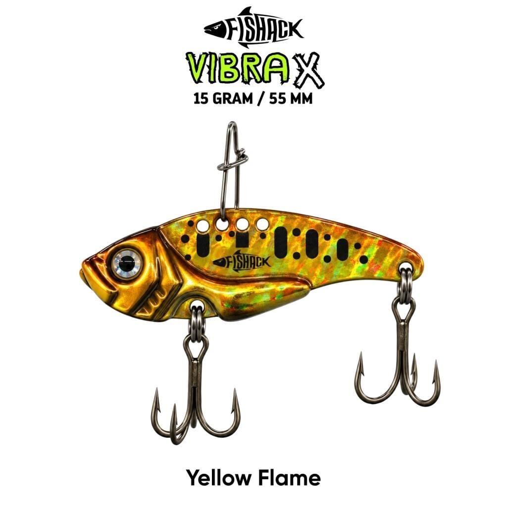 Fishack VibraX - 15g 55mm Yellow Flame