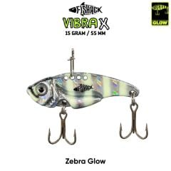 Fishack VibraX - 15g 55mm Zebra Glow