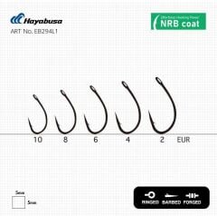 Hayabusa L1 Sazan İğnesi Dövme Teflon Black 10lu Paket