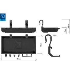 Delphin ShelfPOD Camo Rod Pod Organizer Haki
