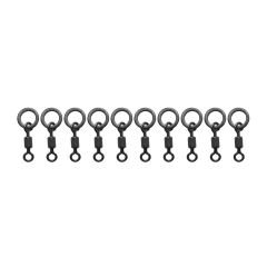 Trofem Flexi Hook Swivels M 10 Adet Rig Halkalı Fırdöndü