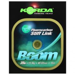 Korda Fluorocarbon Stiff Link Boom 35 lb 15,9 kg 0,65mm 15 Metre Misina