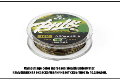 W.P.E Leadcore Leaders Bulk 10m 0,50mm 45LB 20kg
