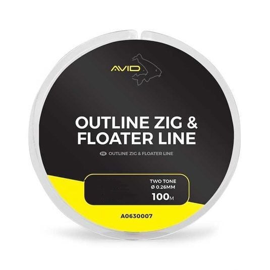 Avid Carp Outline Zig & Floater Line 12lb 100m