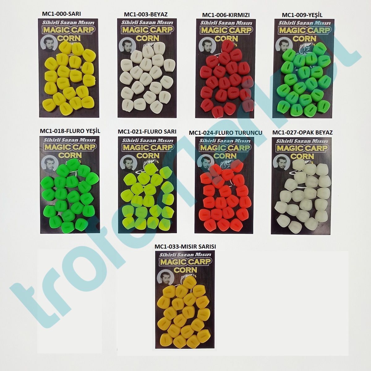 Magic Carp MC1 Serisi Large 12mm Yüzen Silikon Mısır Sazan Yemi