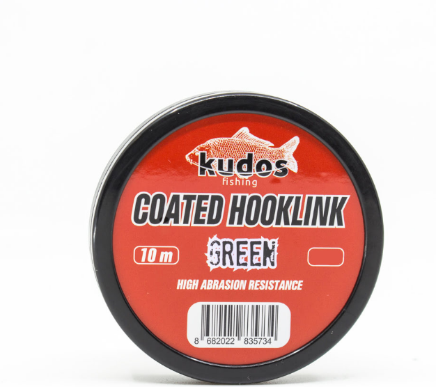 Kudos Coated Hooklink Green 10m 25lb