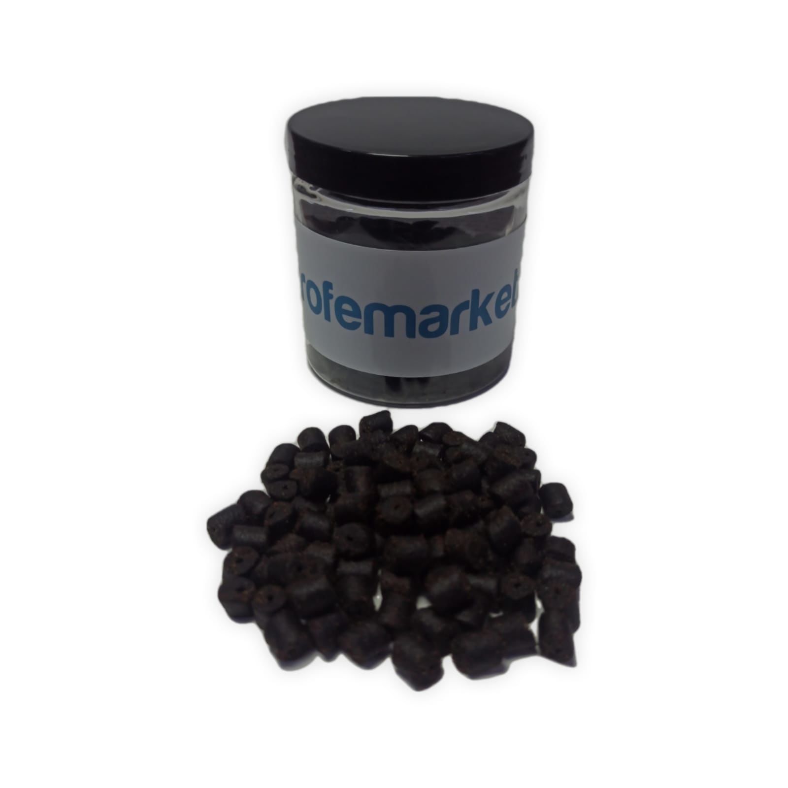 Trofem 8 mm Black Halibut Hookbaits Delikli Kanca Yemi 100 g