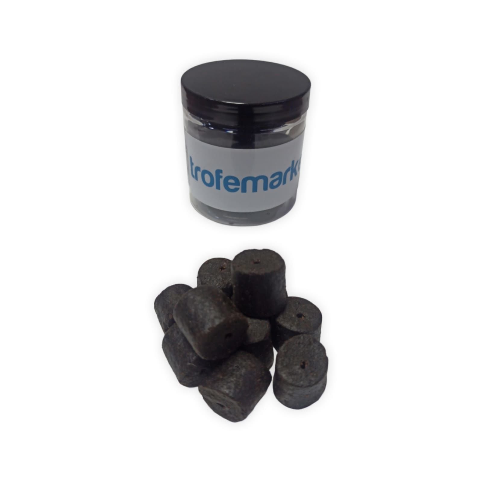 Trofem 20 mm Black Halibut Hookbaits Delikli Kanca Yemi 100 g