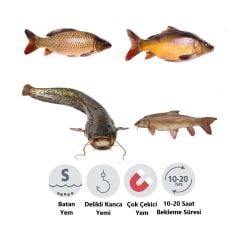 Trofem 8 mm Red Halibut Hookbaits Delikli Kanca Yemi 100 g