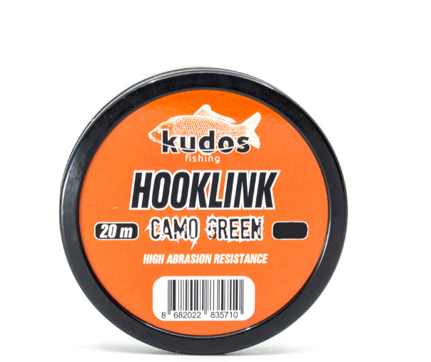 Kudos Hooklink Camo Green 20m 25lb